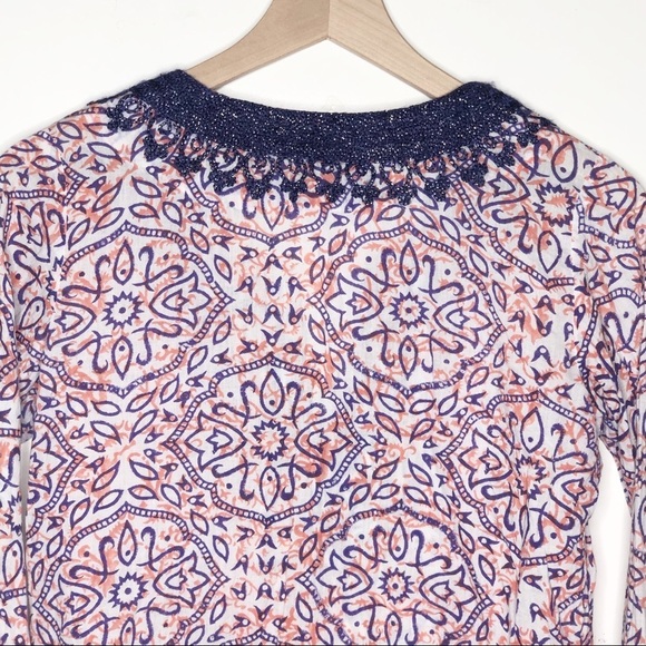 Roberta Roller Rabbit Embroidered Print Tunic Top XS - Picture 7 of 7